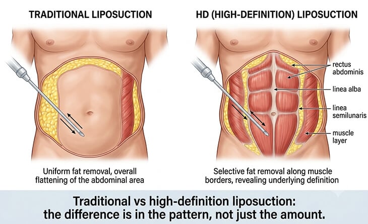 High-definition liposuction reveals natural muscle definition - Dr Rajat Gupta - Plastic Surgeon in India