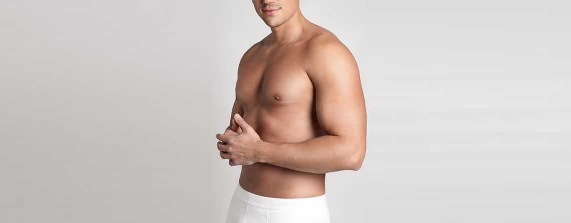 scarless male breast reduction